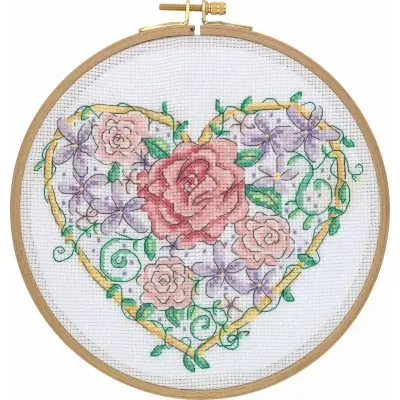 Tuva Cross Stitch Kit With Wooden Hoop CCS05